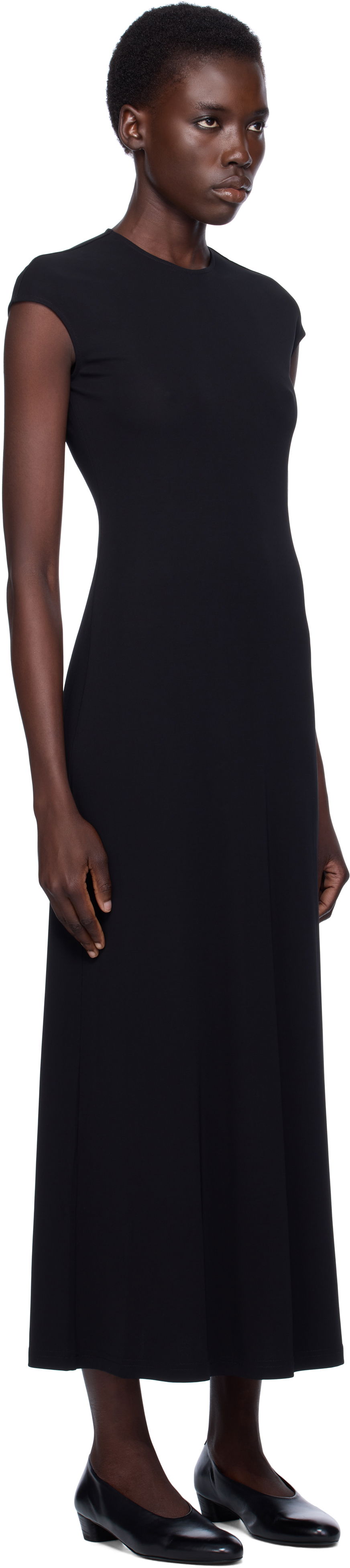 Šaty TOTEME TOTEME Everyday Midi Dress Čierna | 252-WRD0188-FB0162, 1