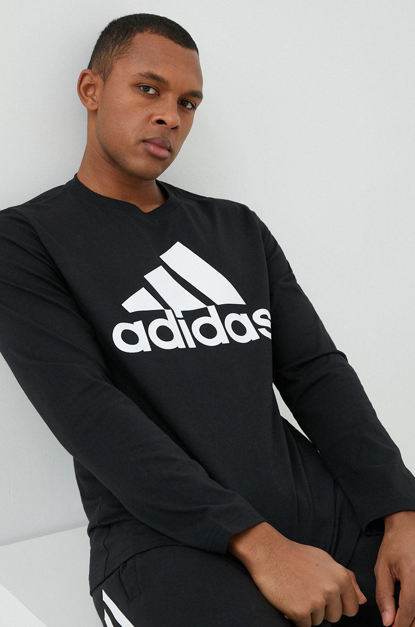 Tričko adidas Originals Long Sleeve Graphic T-Shirt Adidas Čierna | IC9308, 0