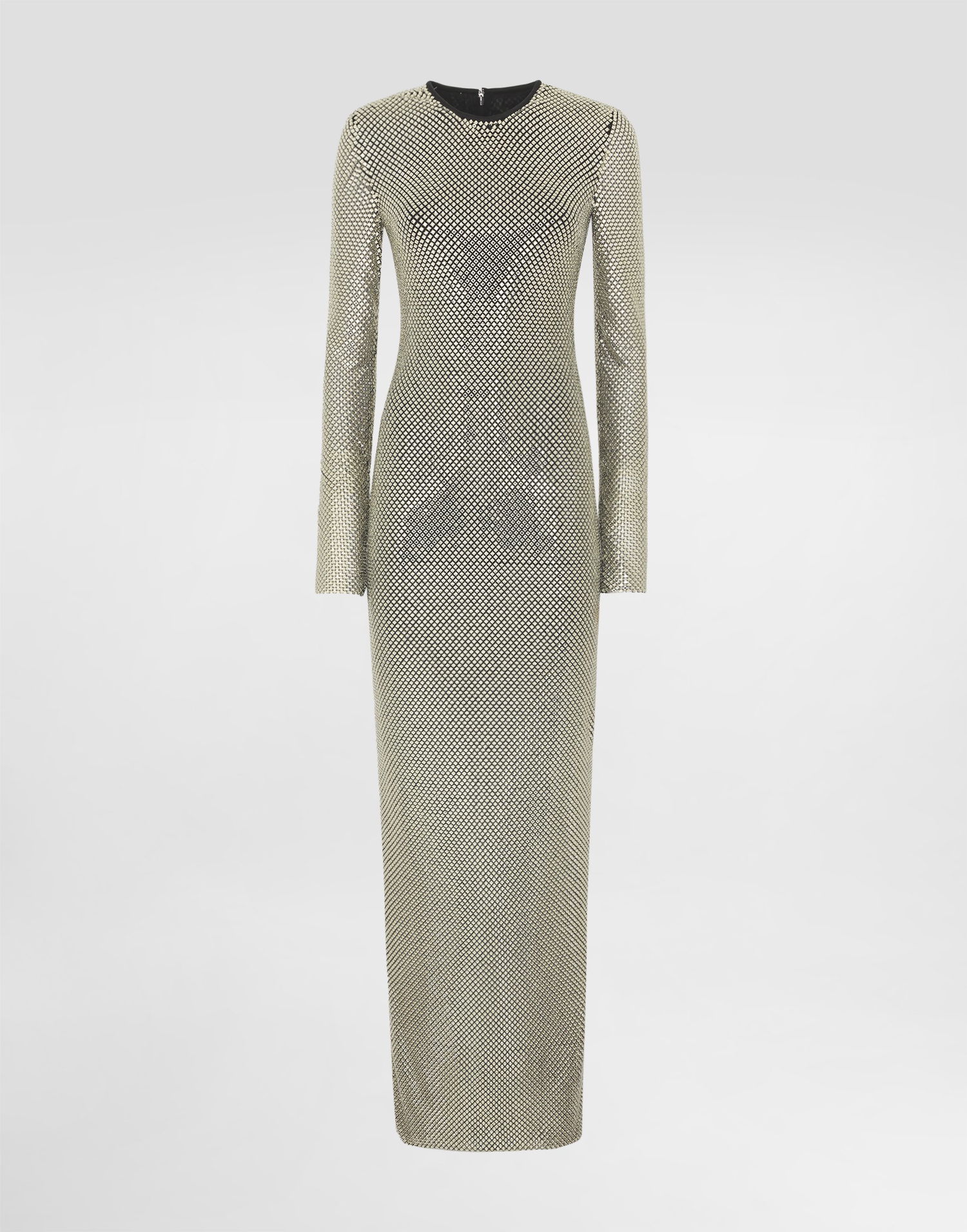Šaty Dolce & Gabbana Long Crystal Mesh Dress Metalická | F6TJLZFLSK3S0997, 0