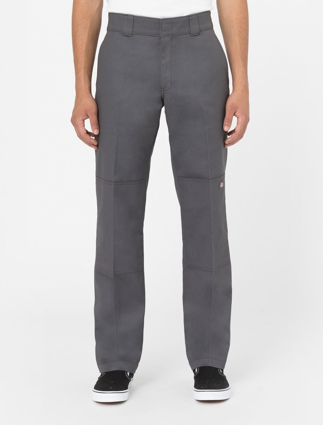 Nohavice Dickies Slim Straight Double Knee Trousers Šedá | 0A4XZE, 0