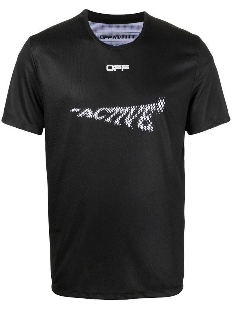 Tričko Off-White Active Arrows S/S T-shirt Black/White Čierna | OMVA017V21FAB0021001