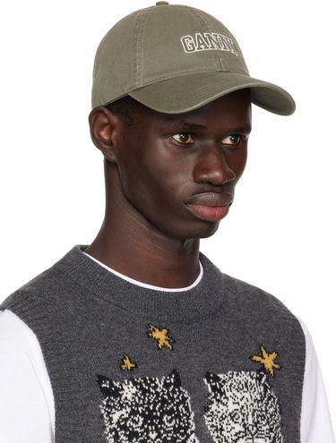 Šiltovka GANNI GANNI Embroidered Logo Baseball Cap Zelené | A6301, 1