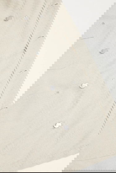 Bunda Carhartt WIP Walter Linen Chore Jacket Béžová | I035552.502, 4