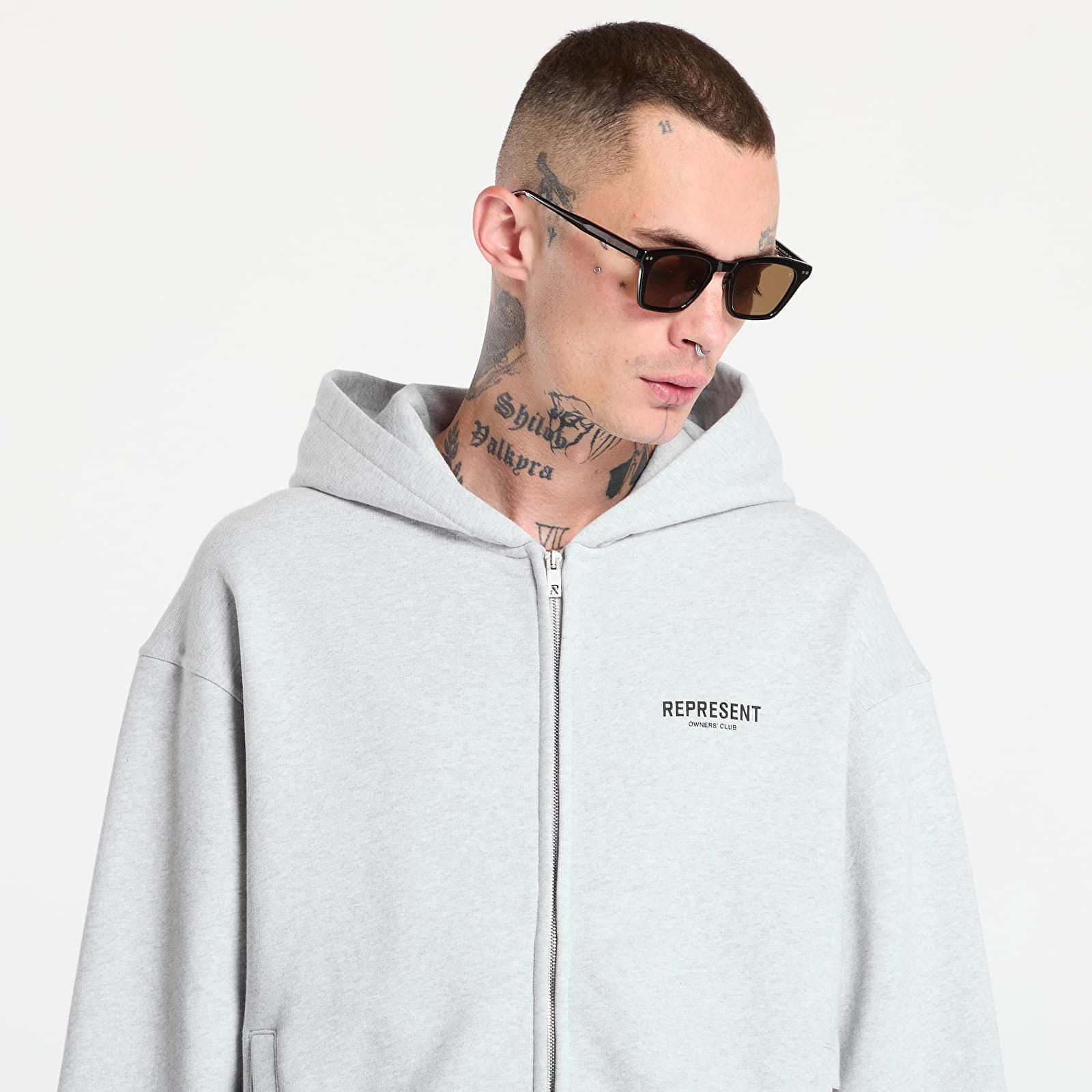 Owners Club Zip Hoodie Grey