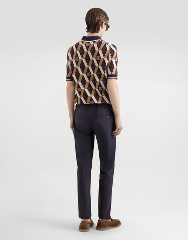 Nohavice Dolce & Gabbana Dolce & Gabbana Silk and Gabardine Trousers Čierna | GV4EETFUTAXB3681, 2