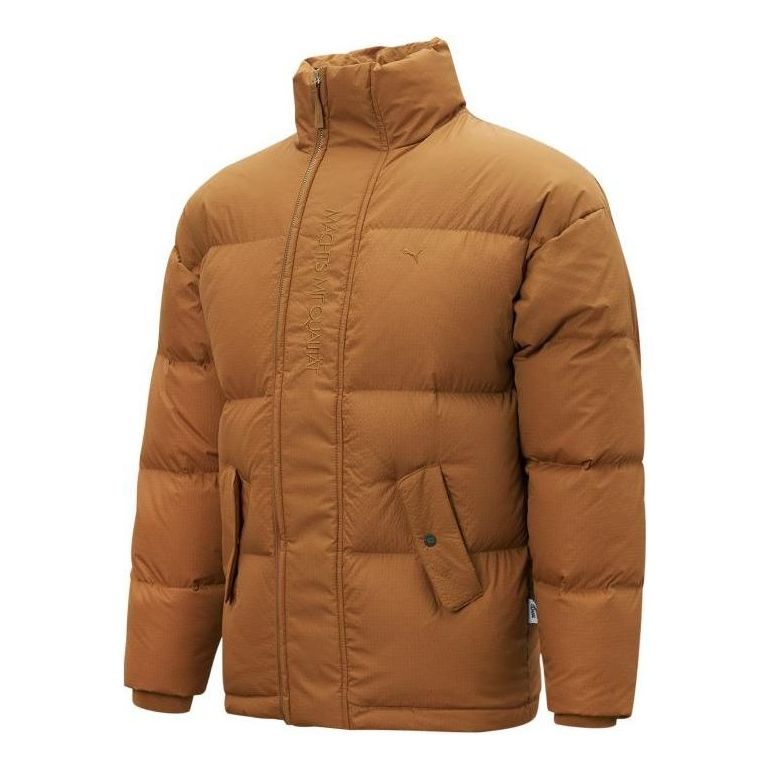 Prešívaná bunda Puma MMQ Down Puffer Jacket Hnedá | 536623-74