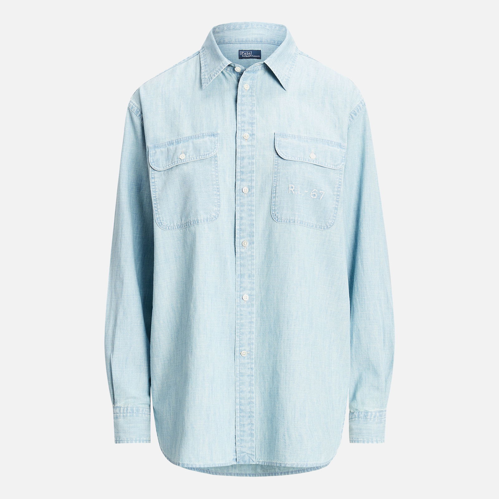 Embellished Cotton-Chambray Shirt