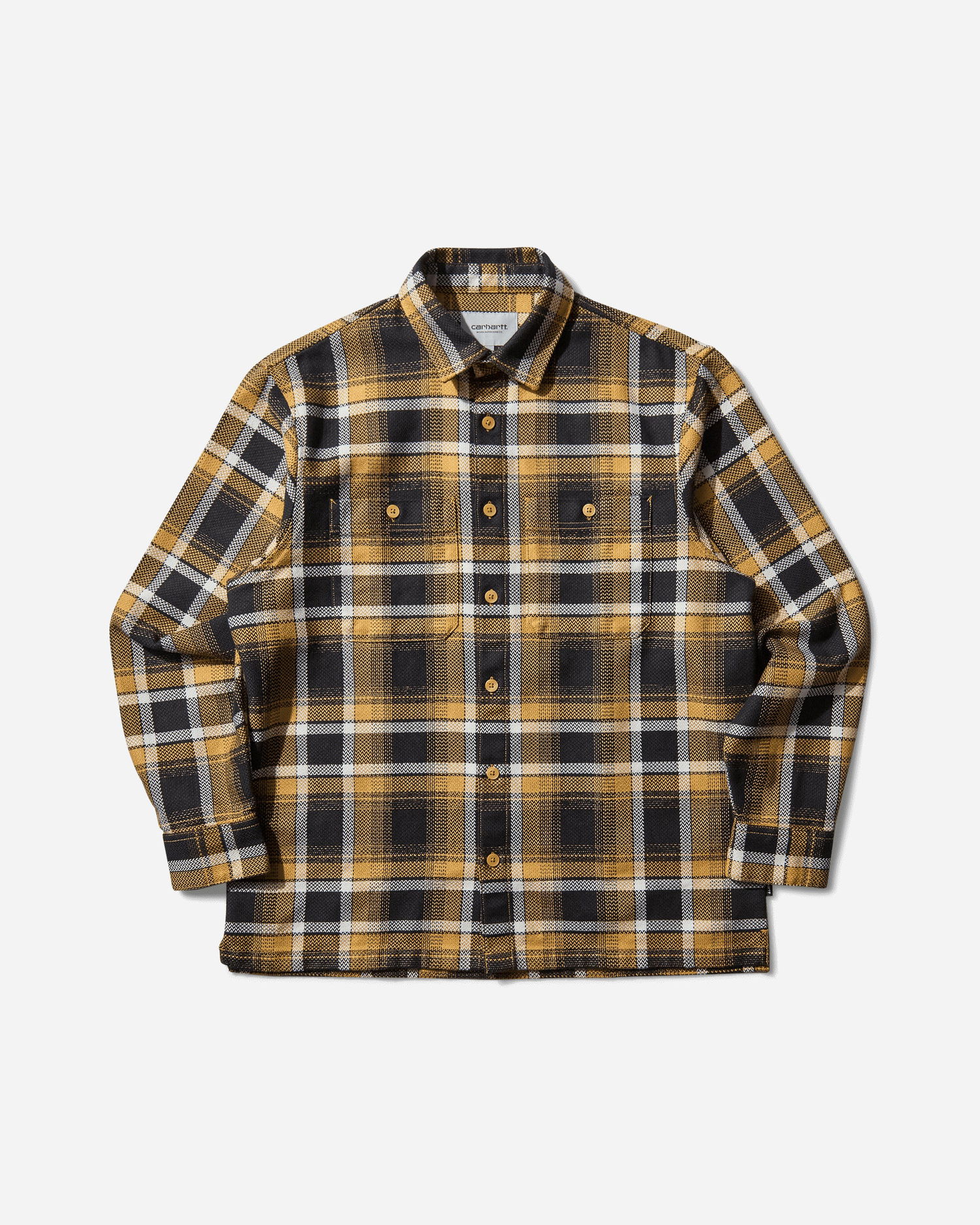 Košeľa Carhartt WIP Vaughn Longsleeve Shirt Žltá | I035325 35UXX, 1
