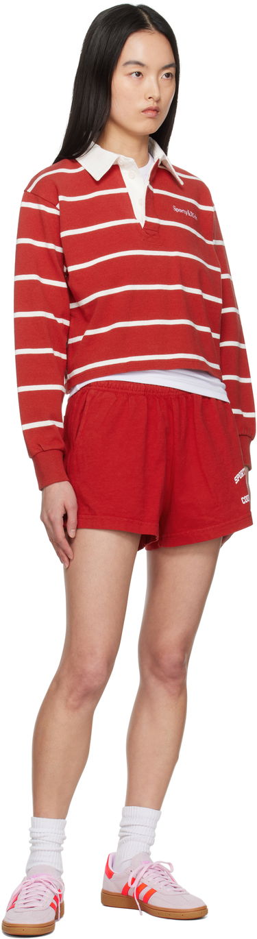 Šortky Sporty & Rich Sporty & Rich Varsity Crest Disco Shorts Červená | SH037606218RE15, 4