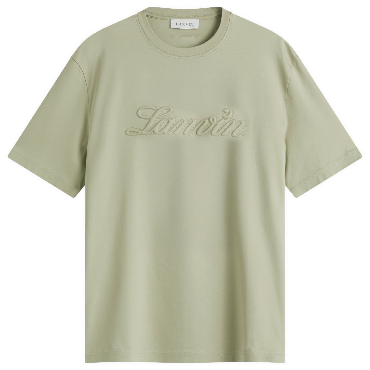 Tričko LANVIN Lanvin Debossed Script Logo T-Shirt Zelené | RM-TS0115-J170-P25-025, 0