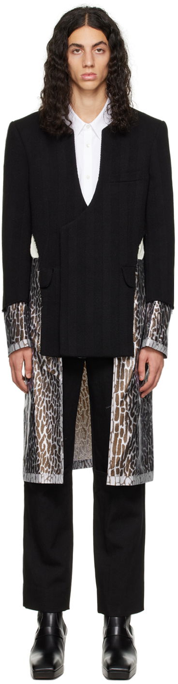 Kabáty Comme des Garçons Layered Wool Coat Čierna | PJ-J012-051-1-1, 0