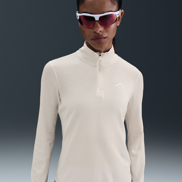 Sveter Nike Nike Trail Dri-FIT 1/4 Zip Running Midlayer Béžová | HJ2248-030, 2