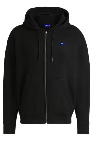 Mikina BOSS Relaxed-Fit Terry Hoodie Čierna | 50542512, 0