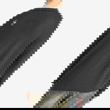 Sveter Neighborhood Neighborhood Savage Crewneck Knit Sweater, Size Large Čierna | 251FUNH-KNM03-BLK, 3