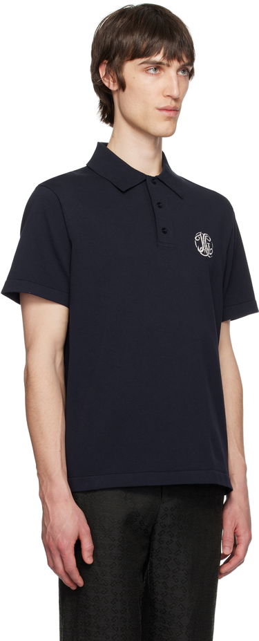 Polo tričko Givenchy Givenchy Knit Jacquard Polo Navy | BM71N14YM5401, 1