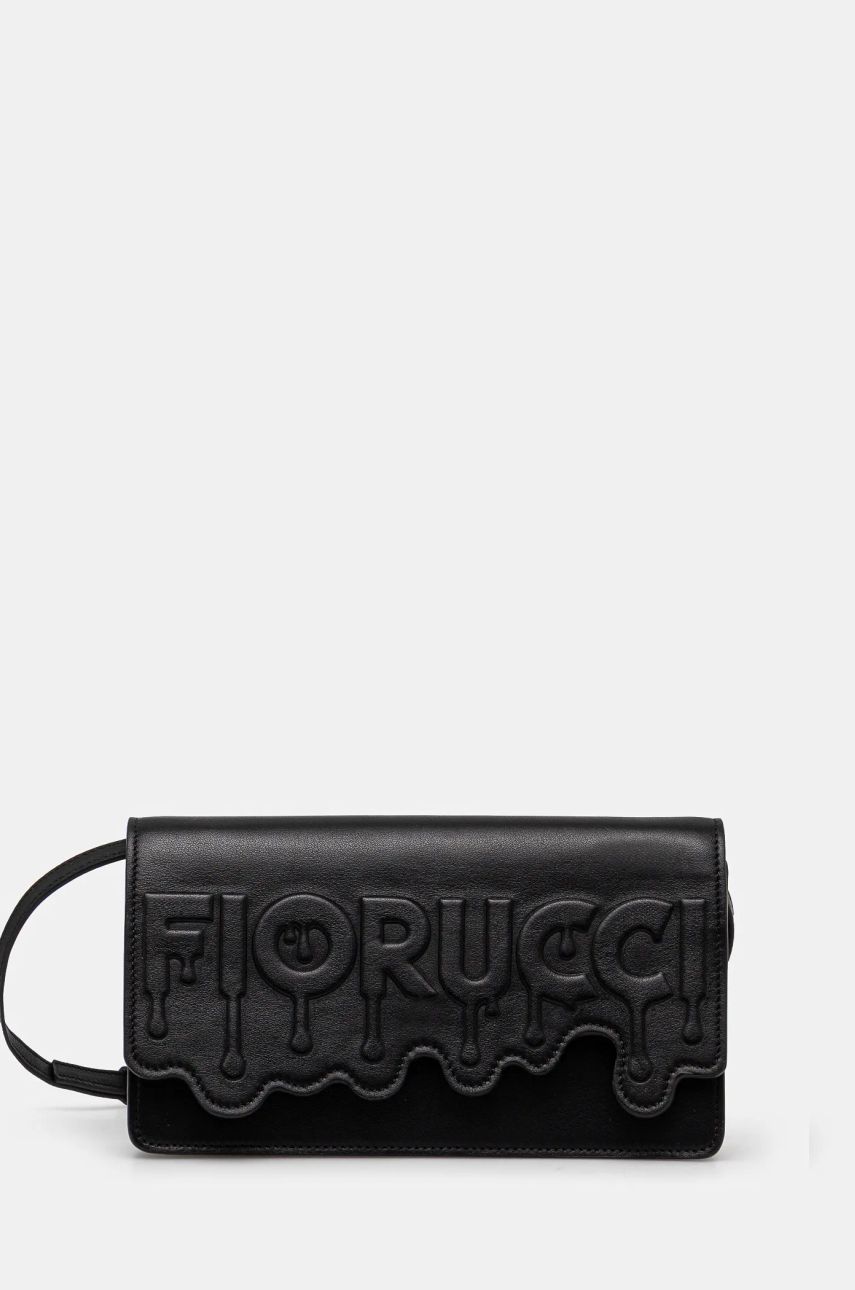 Kabelka Fiorucci Black Leather Shoulder Bag Čierna | U01FPABA208LE01BK01, 0