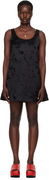 Marni Flared Duchess Satin Mini Dress