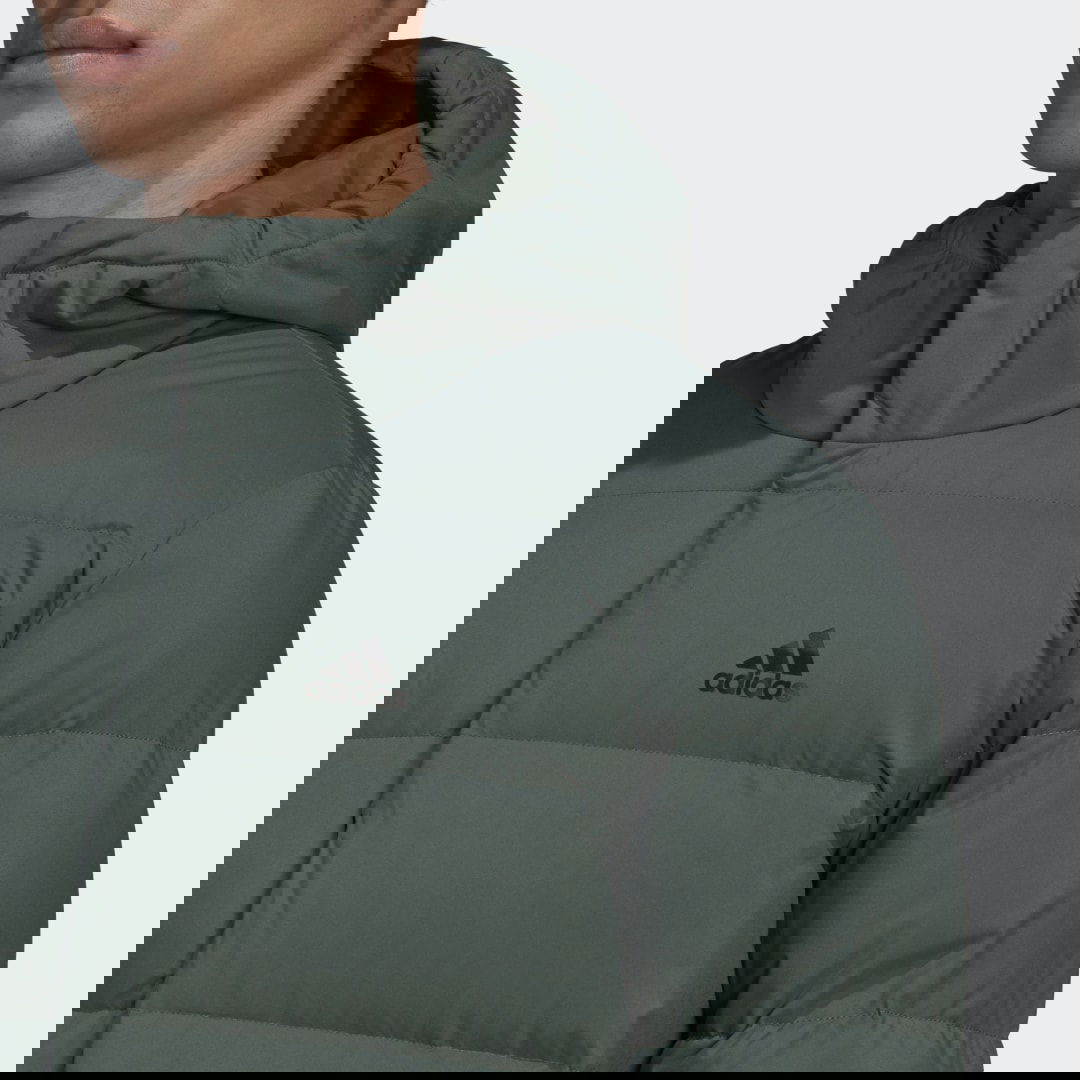 Bunda adidas Originals Helionic Hooded Down Jacket Zelené | HG8749, 1