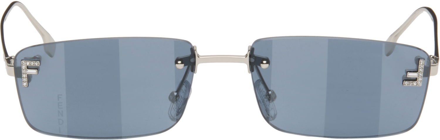 Slnečné okuliare FENDI Fendi 'Fendi First' Crystal Sunglasses Šedá | FE4172USM5416X 840126860498, 0