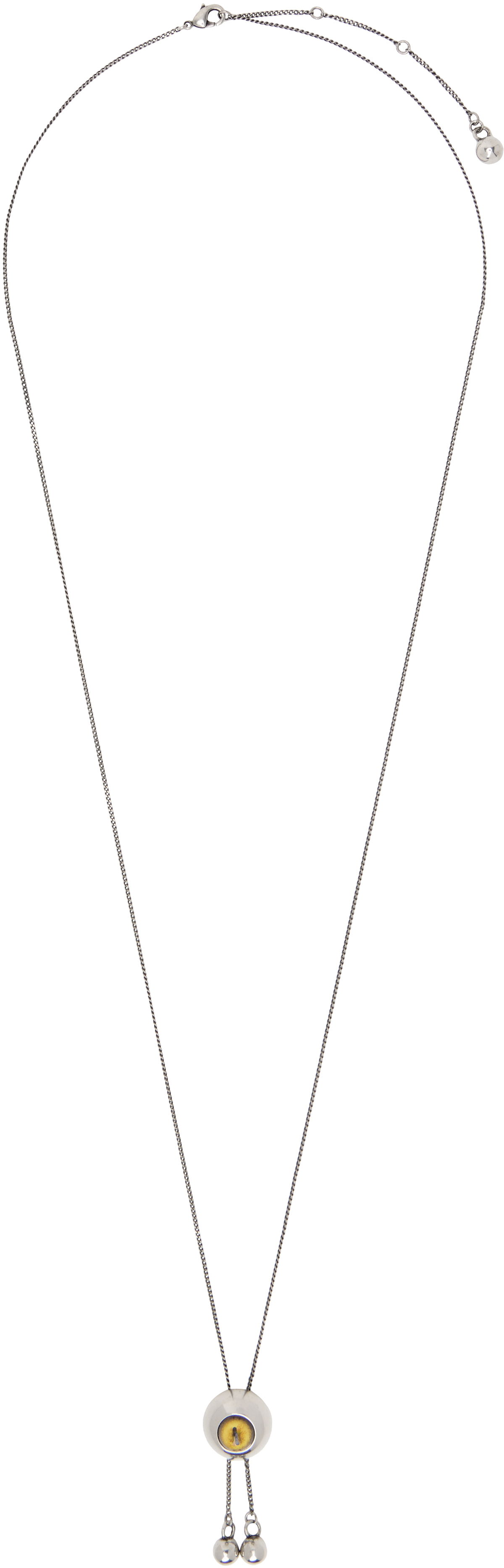 Náhrdelník LEMAIRE Rattle Cat Eye Bolo Tie Necklace Metalická | JW0099 LO036, 0