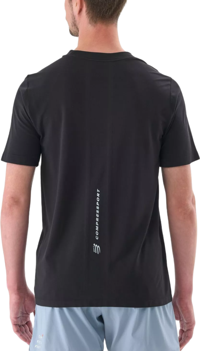 Tričko Compressport Performance T-Shirt Short Sleeve Čierna | atsm4929002l, 1