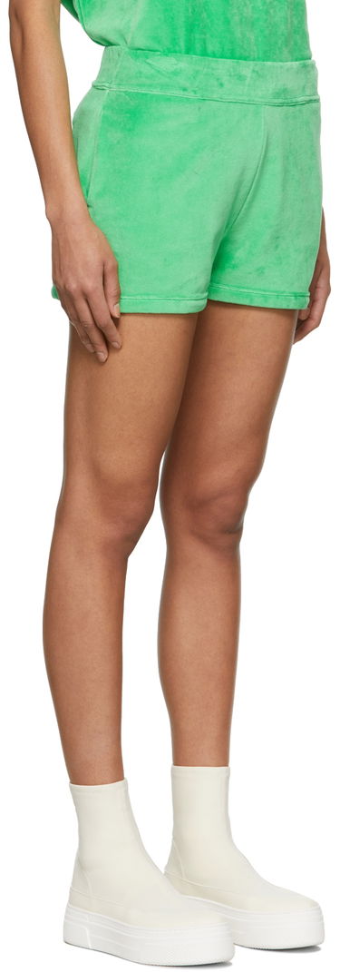 Šortky Loulou de Saison Loulou de Saison Malake Velour Lounge Shorts Zelené | MALAKE, 1
