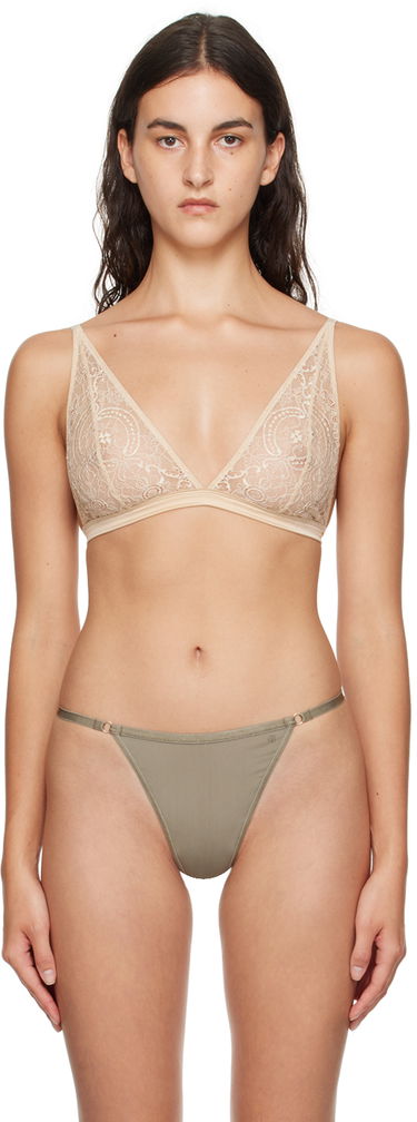 Podprsenka Anine Bing Lace Triangle Bra Béžová | A-10-1165-110, 0