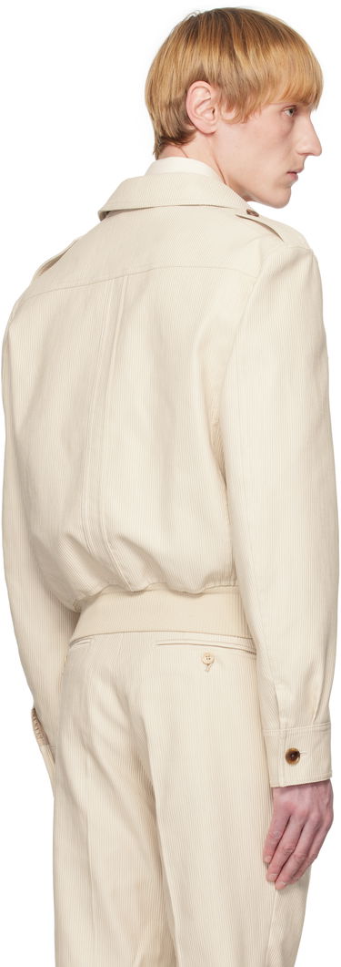 Bomber bunda Tom Ford TOM FORD Summer Corduroy Battle Jacket Béžová | OBS054-FMC210S25, 2