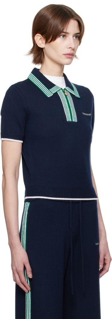 Sveter Casablanca Casablanca Knit Tennis Polo Navy | WPS25-KW-856-02, 1
