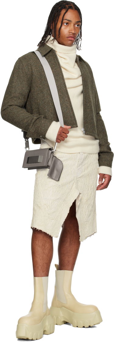 Taška cez rameno Rick Owens Rick Owens Concordians Mini Griffin Bag Šedá | RA02E0741 LCAWEH, 3