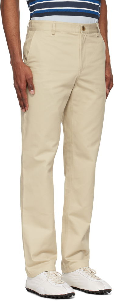 Nohavice MAISON KITSUNÉ Maison Kitsuné Casual Chino Trousers Modrá | OM01101WW9043, 4