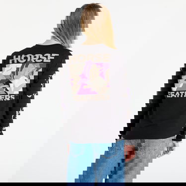 Tričko Horsefeathers Long Sleeve T-Shirt Reiko Top Čierna | SW958B, 2