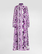 Dolce & Gabbana Majolica-Print Twill Shirt Dress