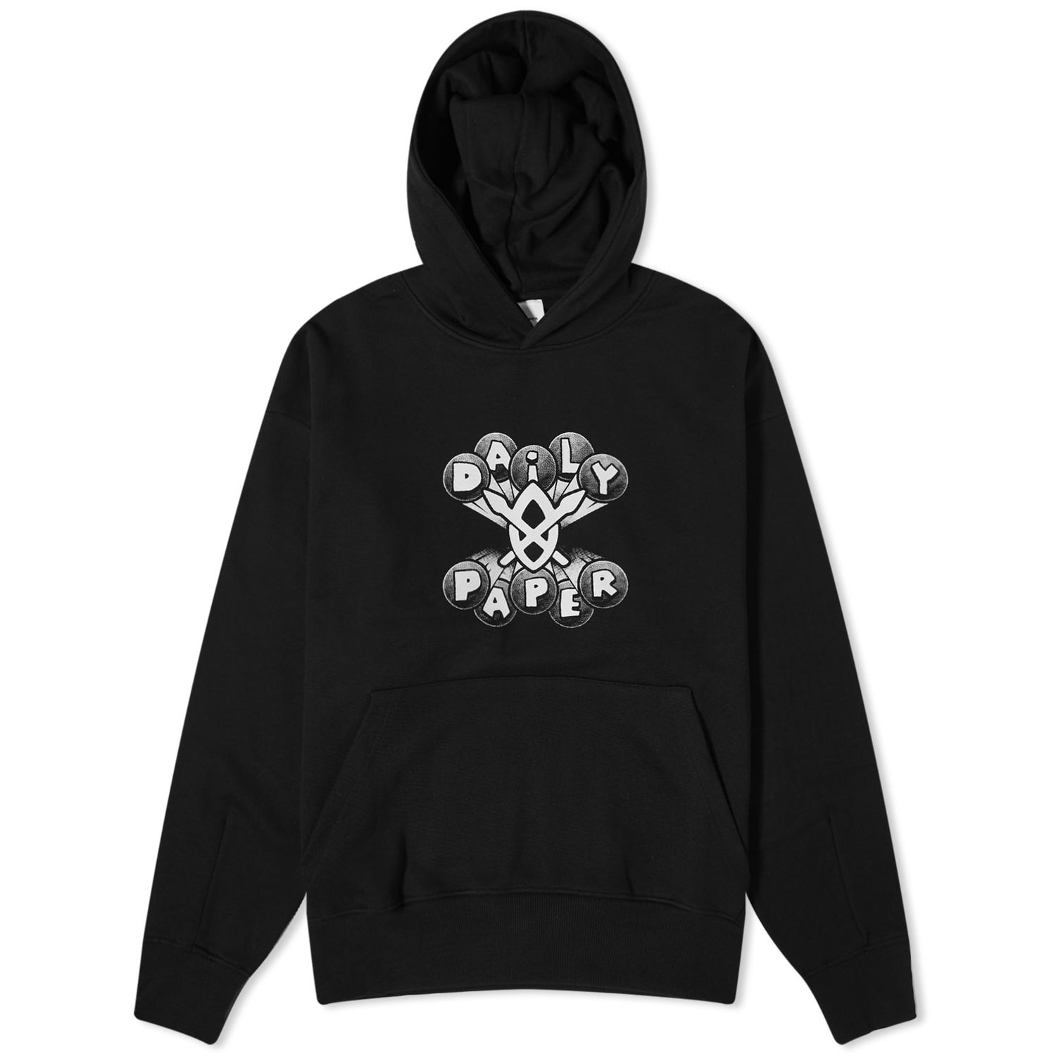 Mikina DAILY PAPER Omar Pencil Print Hoody Čierna | 2323062, 0