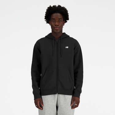 Mikina New Balance Essentials Fleece Full Zip Hoodie Čierna | mj41502-bk, 2