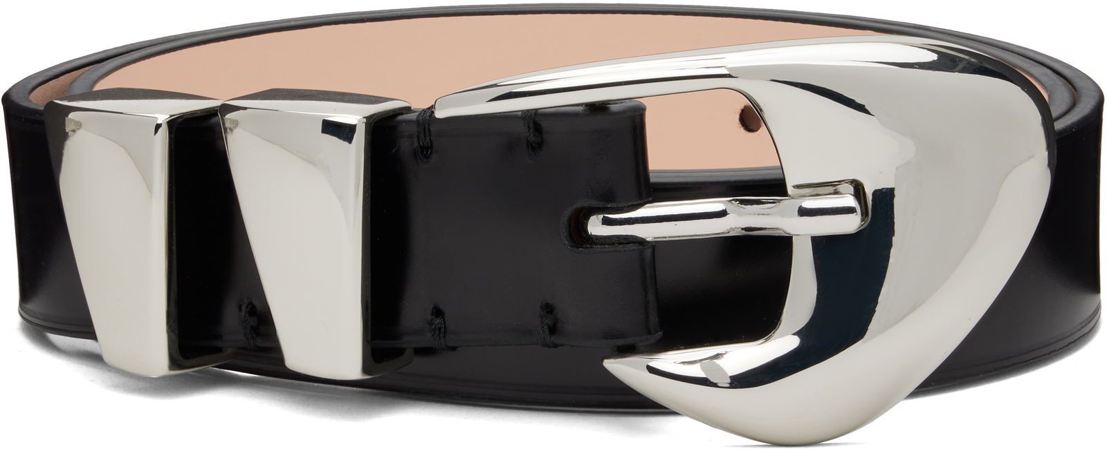 Moore Black Leather Belt
