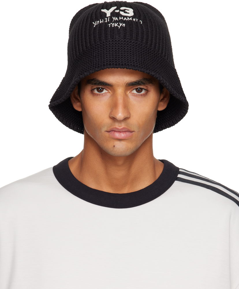Klobúk Y-3 Y-3 Heritage Knit Bucket Hat Čierna | JX8305