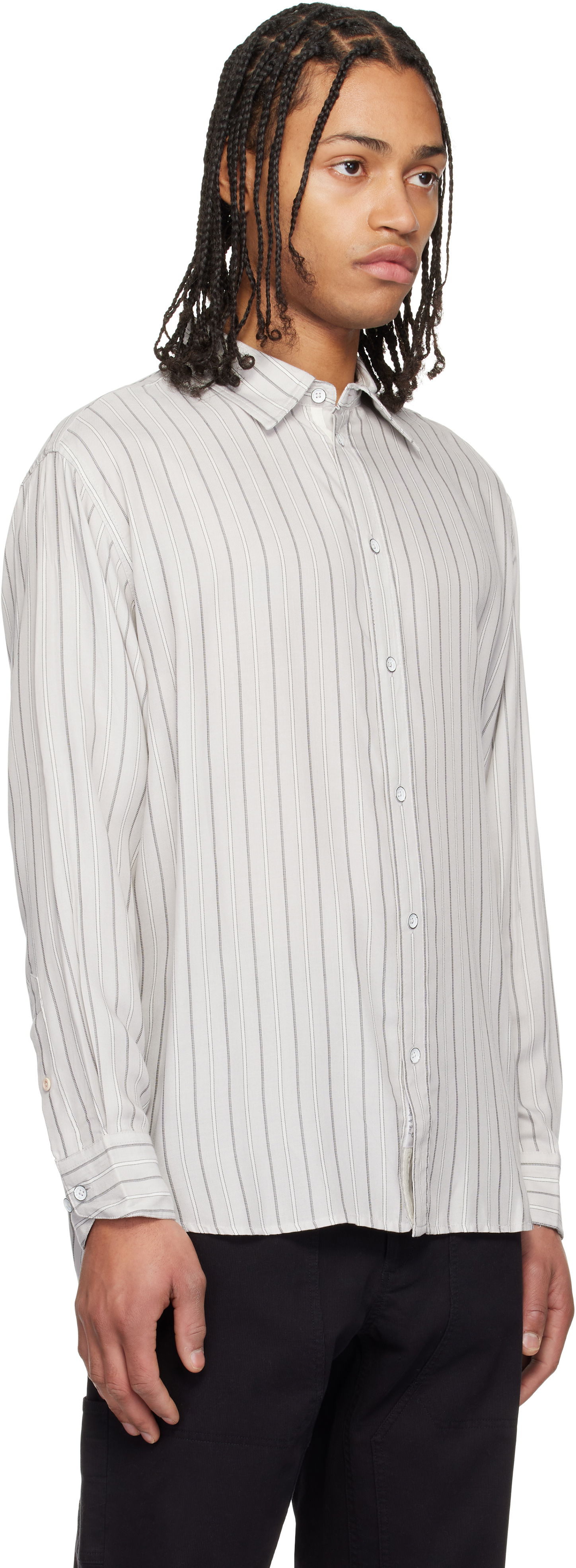 Košeľa rag & bone rag & bone Matthew Striped Shirt Biela | MBW24HA006PKML, 1