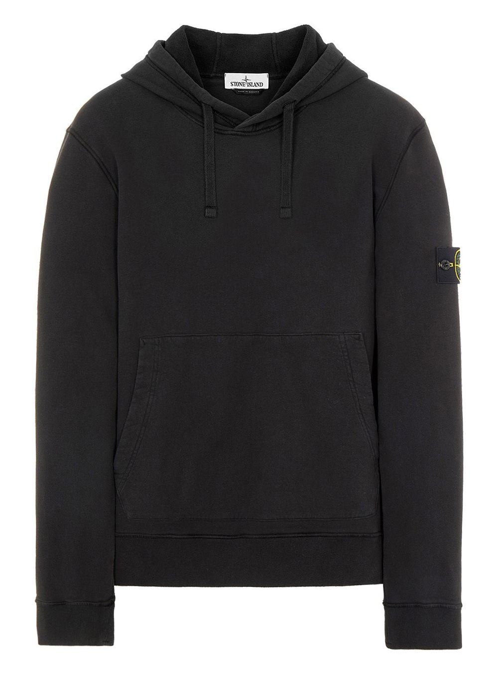 Mikina Stone Island Brushed Cotton Fleece Hoodie Čierna | 751564120V0029-9405 / 771564120 V0029, 0