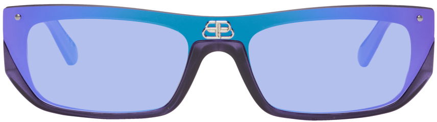 Slnečné okuliare Balenciaga Shield Fialová | BB0080S, 0