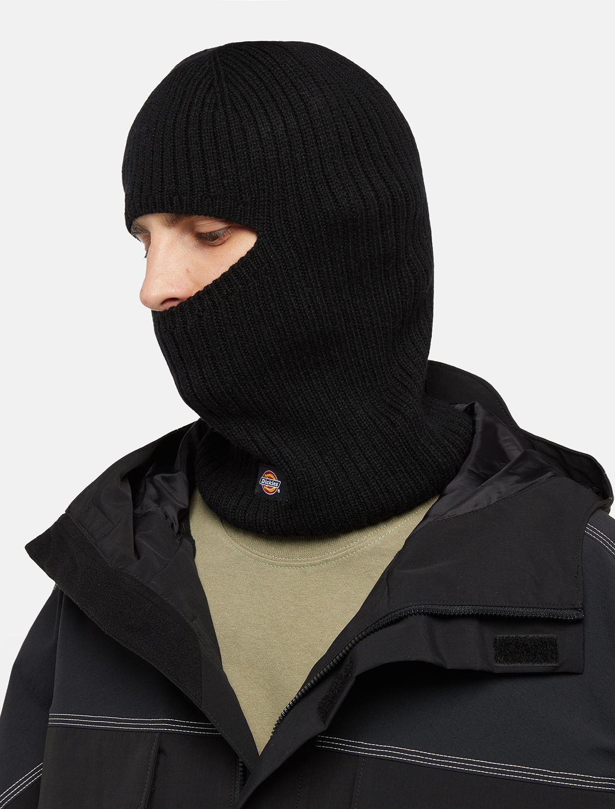 Kulicha Dickies Rib Balaclava Unisex Čierna | 0A4Z32, 0