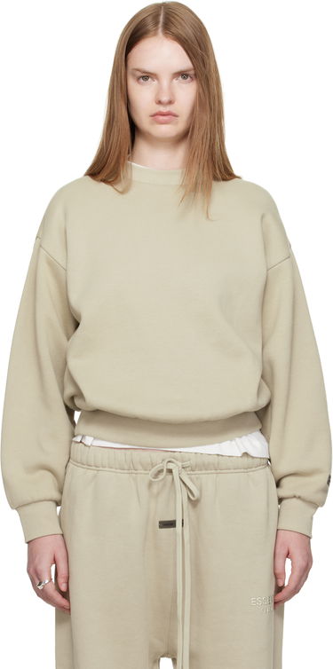 Mikina Fear of God Fear of God ESSENTIALS Classic Fit Crewneck Sweatshirt Béžová | 192SP255556FW, 0