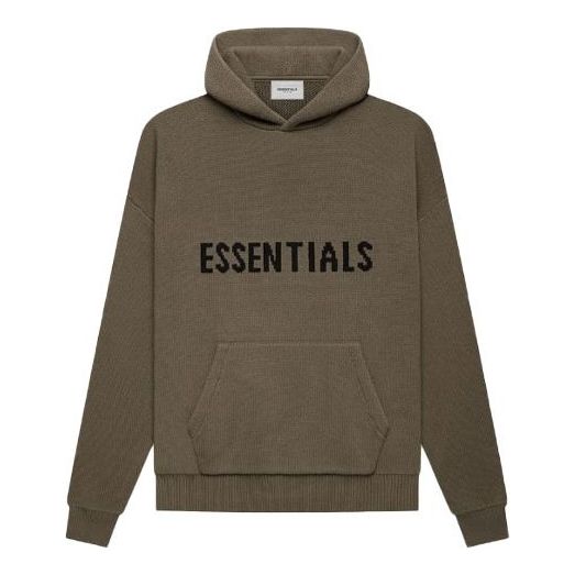 Mikina Fear of God Essentials Knit Pullover Logo Hoodie Zelené | FOG-FW21-014, 0