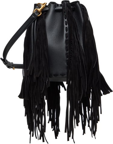 Kabelka Valentino Valentino Garavani Nellcôte Small Fringed Bucket Bag Čierna | 6W2B0R28LUJ, 2