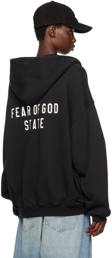 Mikina Fear of God Fear of God ESSENTIALS Full-Zip Hoodie Čierna | 192BT246240F, 2
