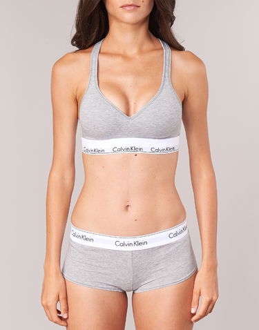 Podprsenka CALVIN KLEIN MODERN COTTON BRALETTE LIFT Šedá | 000QF1654E-020-NOOS, 4