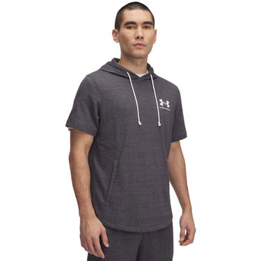 Mikina Under Armour Under Armour Rival Terry Short Sleeve Hoodie Šedá | 1370396-025, 0