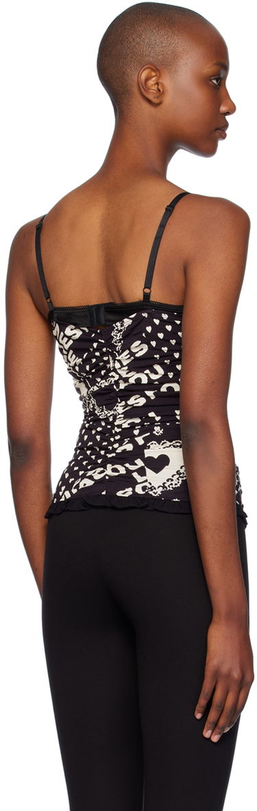 Tielko Miaou Miaou Renzo Printed Tube Top Čierna | 7064TJBLSF, 2