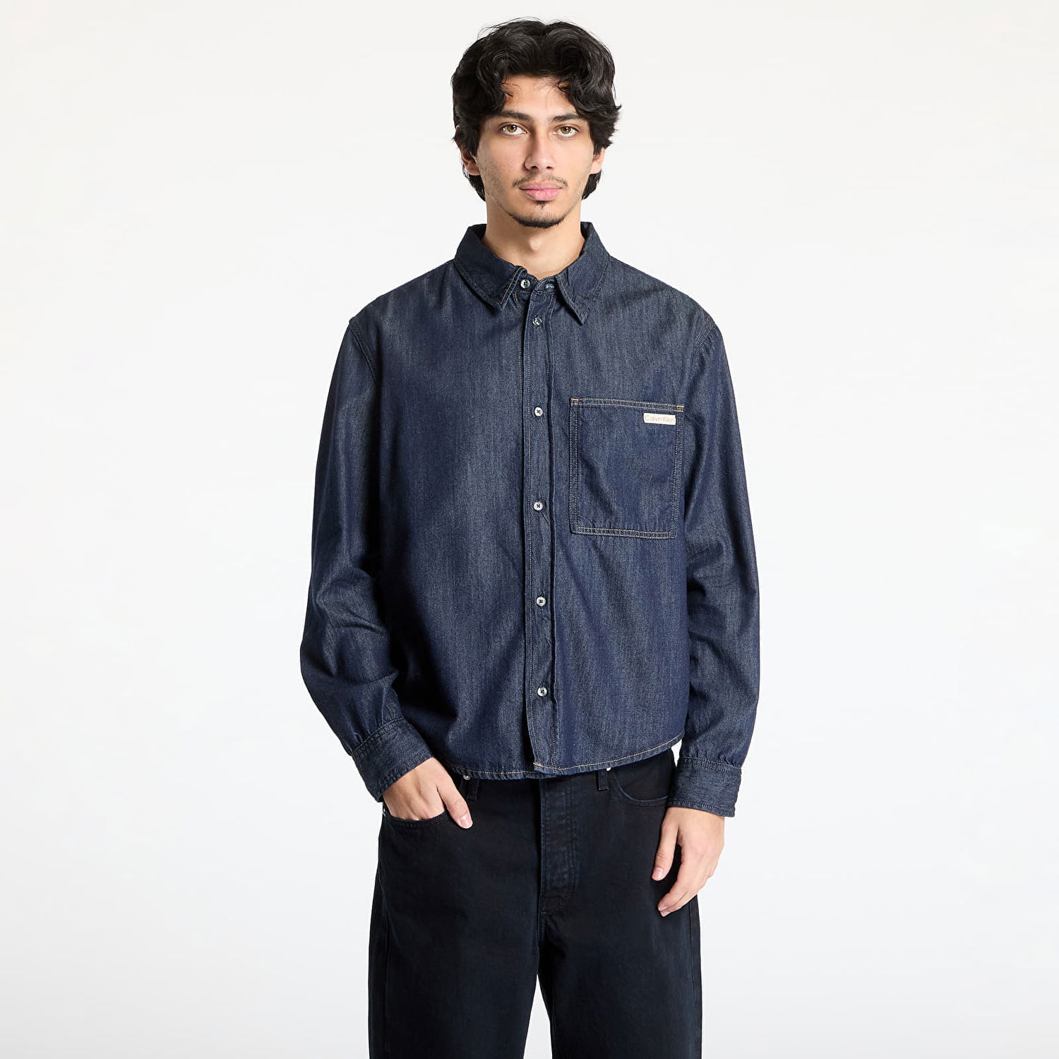 Košeľa CALVIN KLEIN Calvin Klein Jeans Regular Denim Shirt Modrá | J30J326584 1BJ, 0