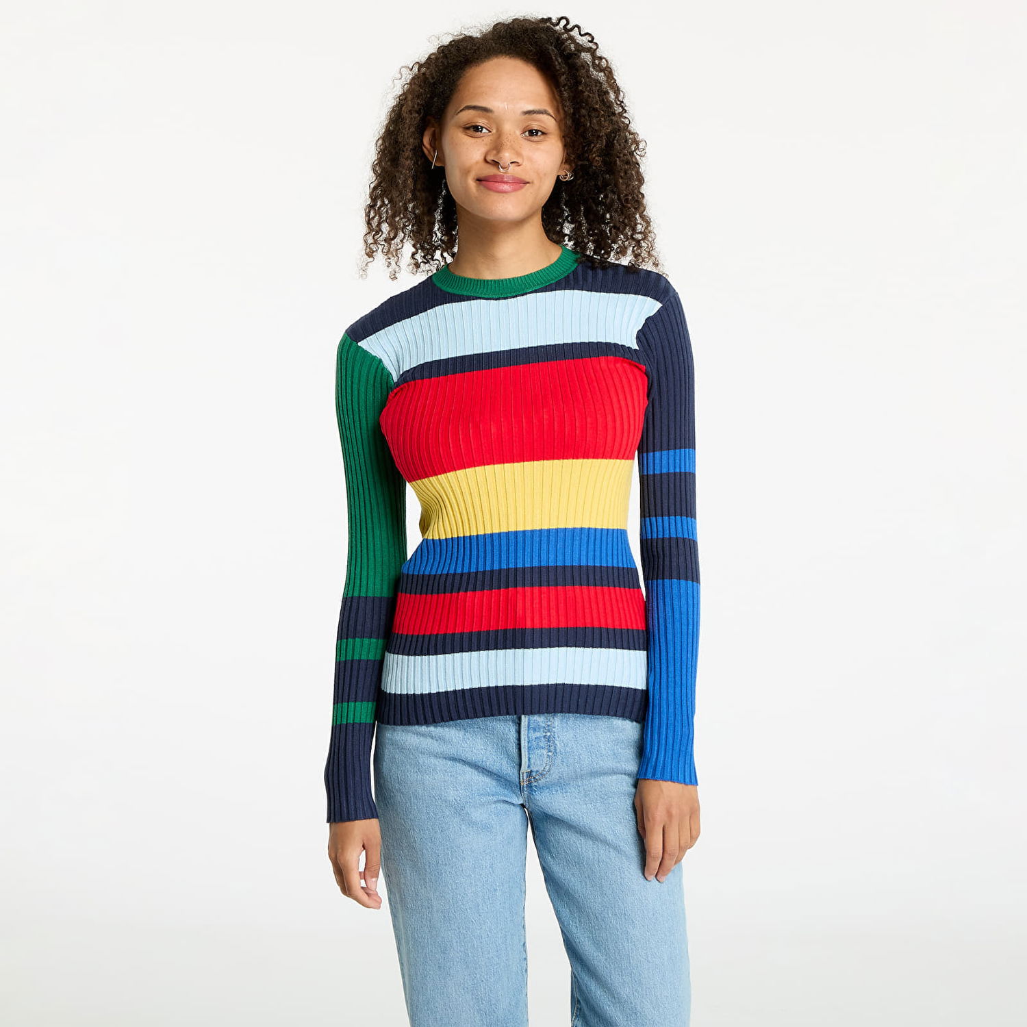 Sveter Wrangler Slim Rib Sweater Navy Navy | 112356485, 0